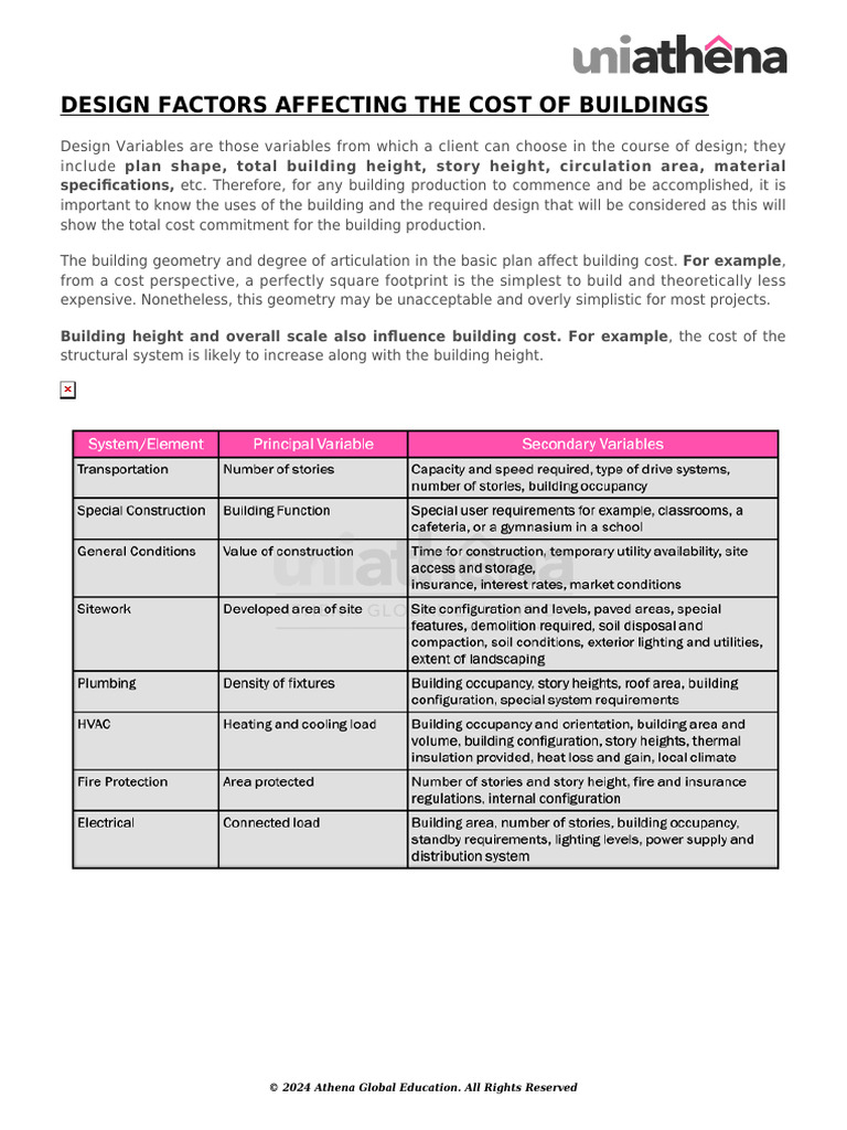 05.Design Factors Affecting the Cost of Buildings | PDF