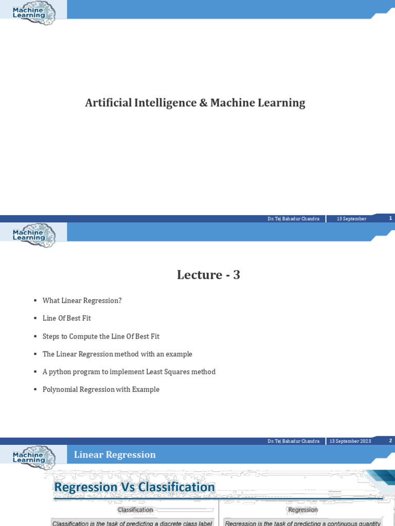 Linear and Polynomial Regression | PDF | Regression Analysis | Linear ...