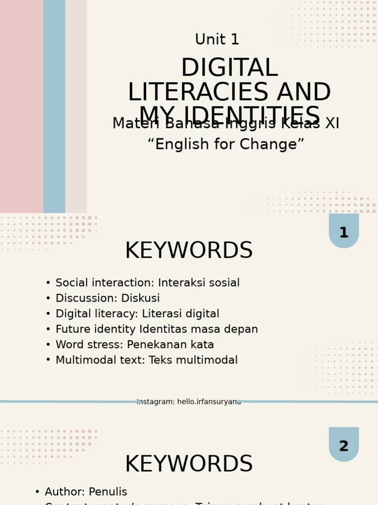 Digital Literacies and My Identities | PDF