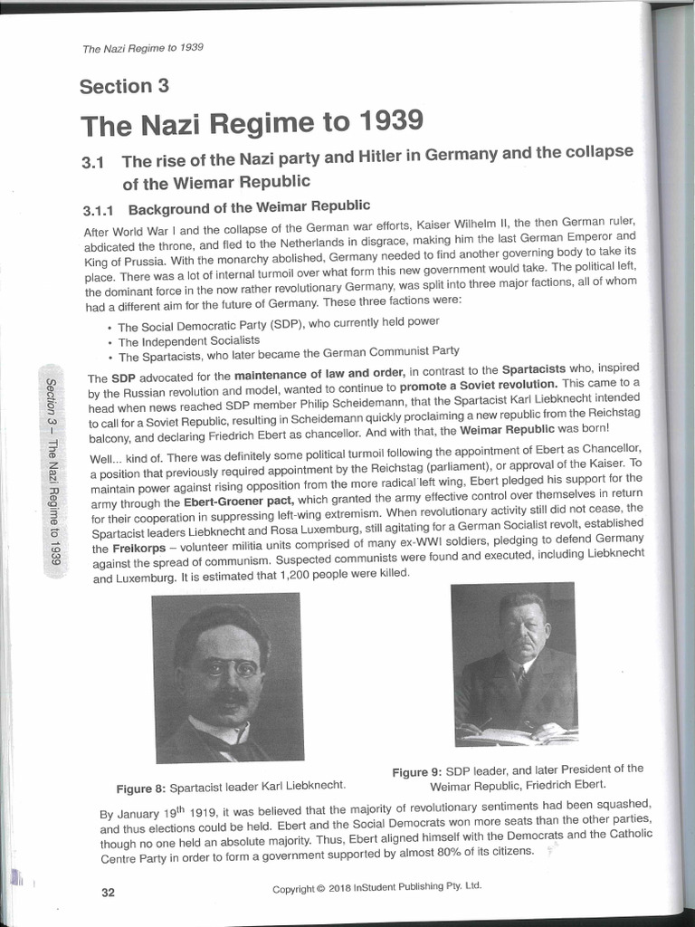 ATAR Notes - Power & Authority-3) Nazi Regime - Rise of Nazis-Collapse ...