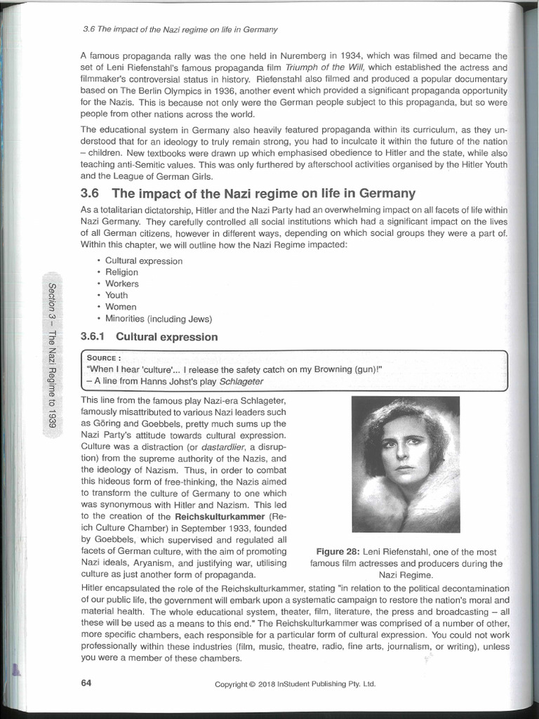 ATAR Notes - Power & Authority-3) Nazi Regime - Impact of Nazi Regime ...