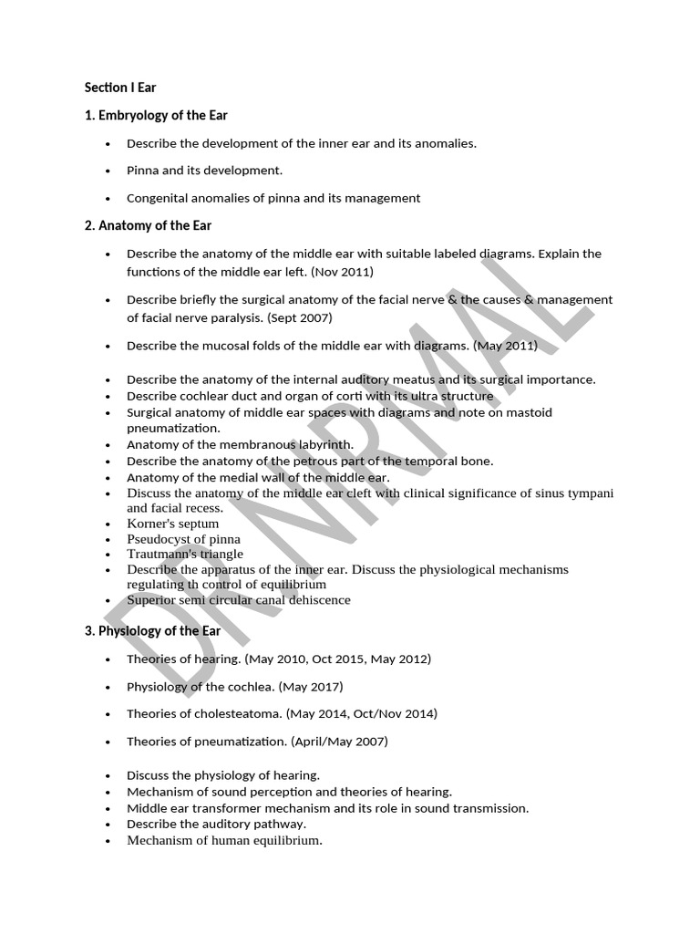 Myringosclerosis Overview and Management | PDF | Ear | Hearing Loss