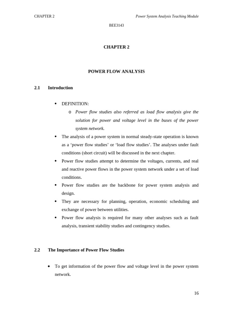 Power Flow Analysis in Power Systems | PDF | Electrical Engineering ...
