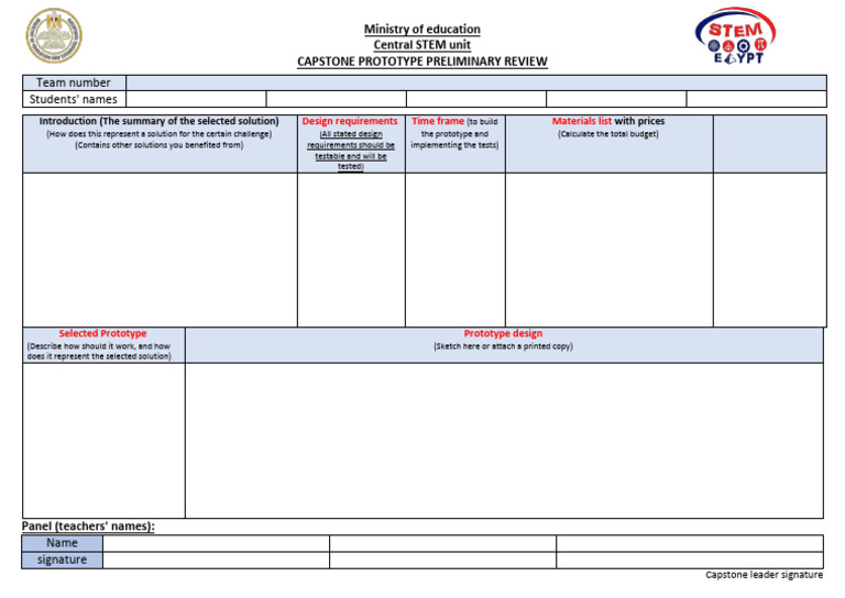 Capstone Prototype Review Guide | PDF