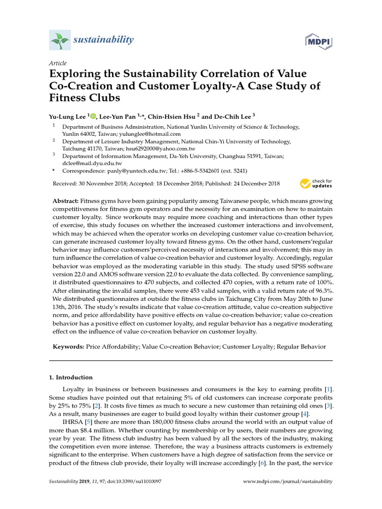 Exploring the Sustainability Correlation of Value | PDF | Attitude ...