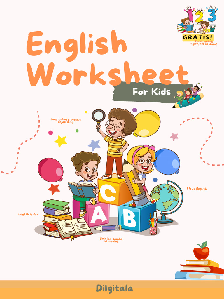 Worksheet Bahasa Inggris Anak Gratis | PDF