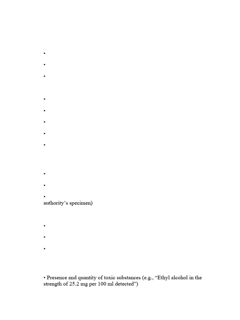FSL Toxicology Report Format Guide | PDF