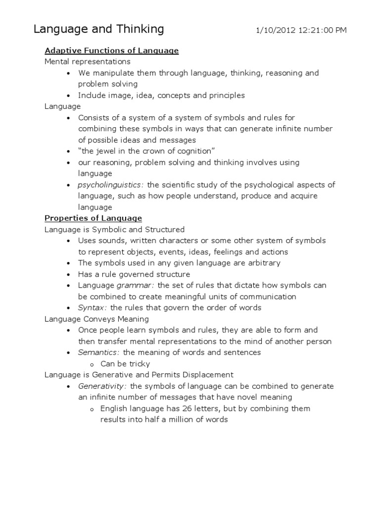 Functions and Structure of Language | PDF | Intelligence Quotient ...