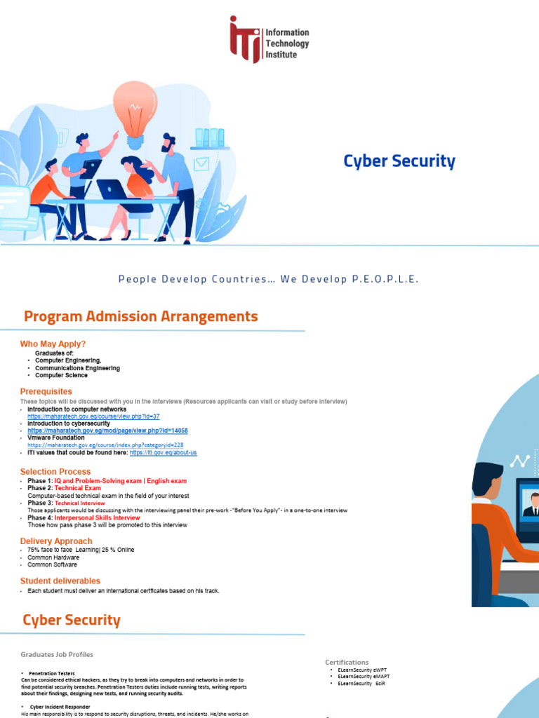 Cybersecurity Program Admission Guide | PDF | Computer Security | Security