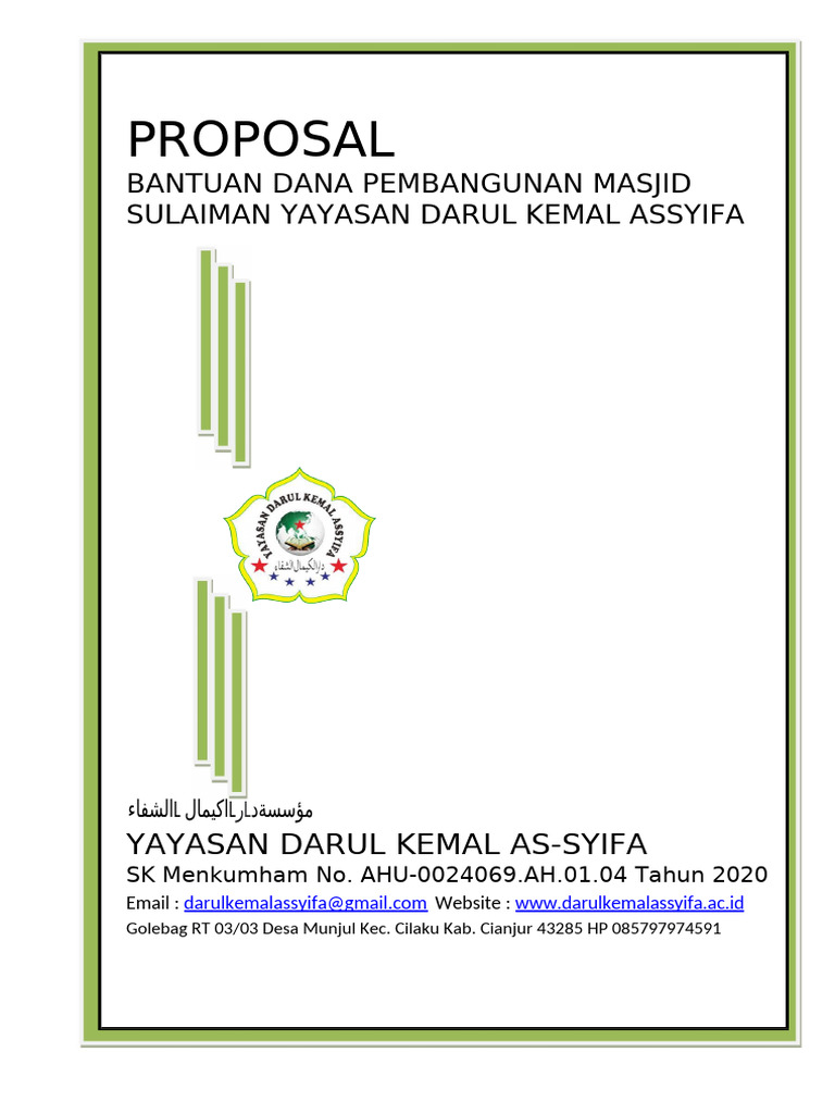 Proposal Pembangunan Masjid 2025 | PDF