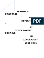 Determinants of Bangladesh Stock Market Debacle 2010-2011