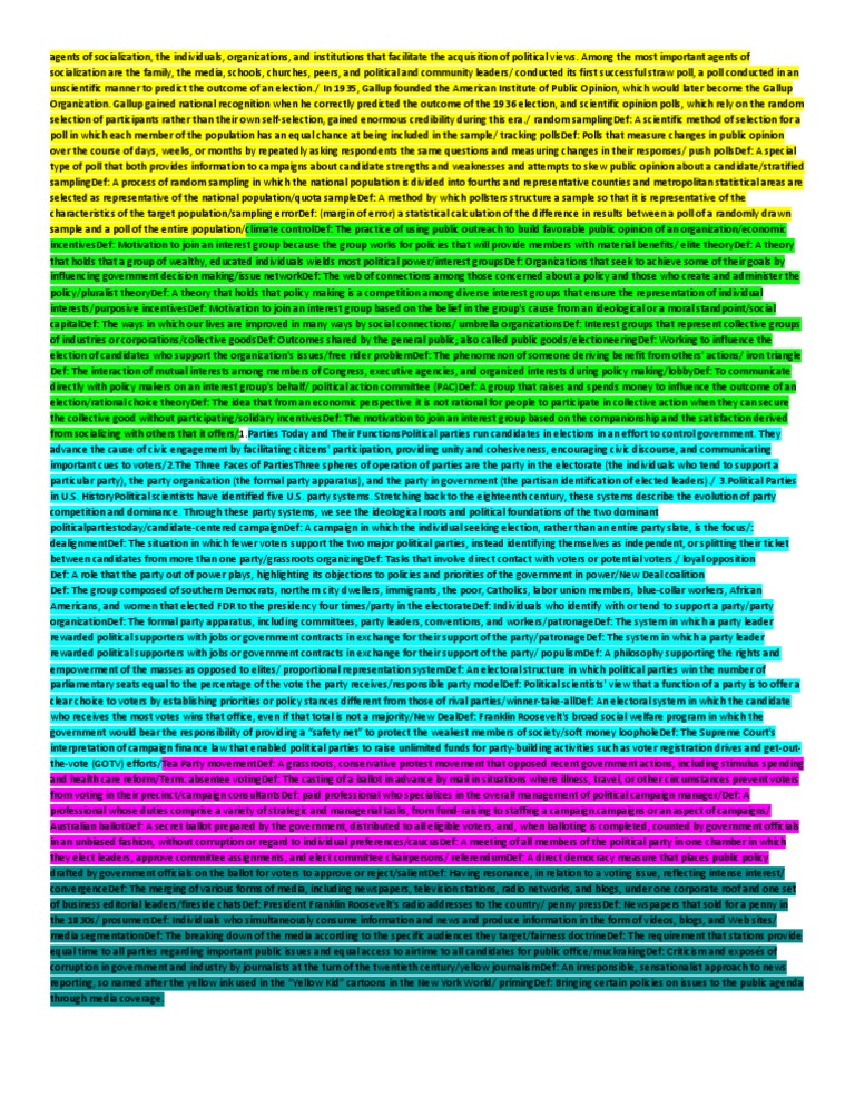 Cheat Sheet Pdf Opinion Poll Political Parties