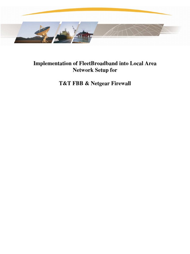 FleetBroadband Network Setup Guide | PDF | Ip Address | Domain Name System