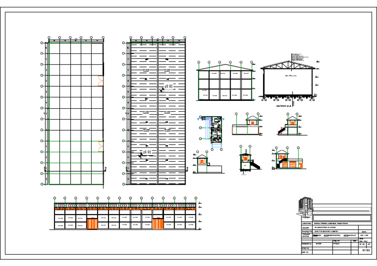 Warehouse Floor Plan and Elevations | PDF | Architectural Elements ...