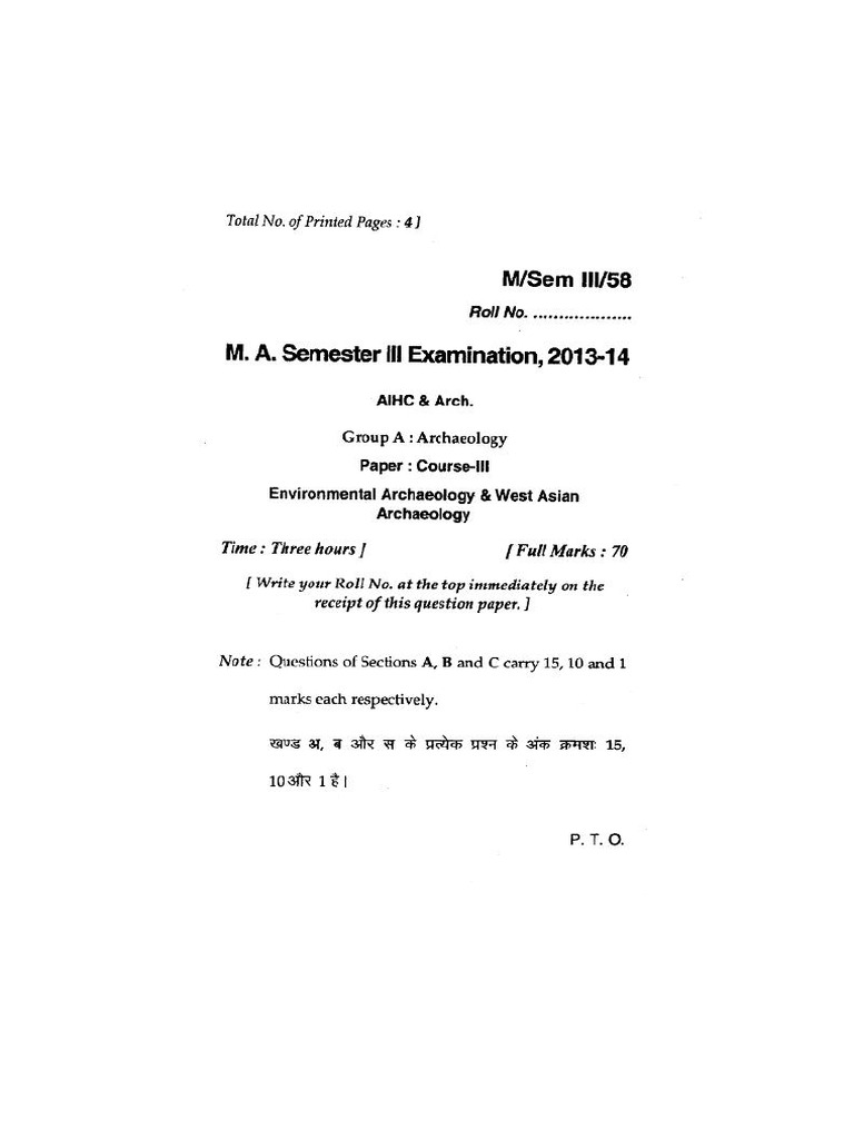 Group A Paper III | PDF