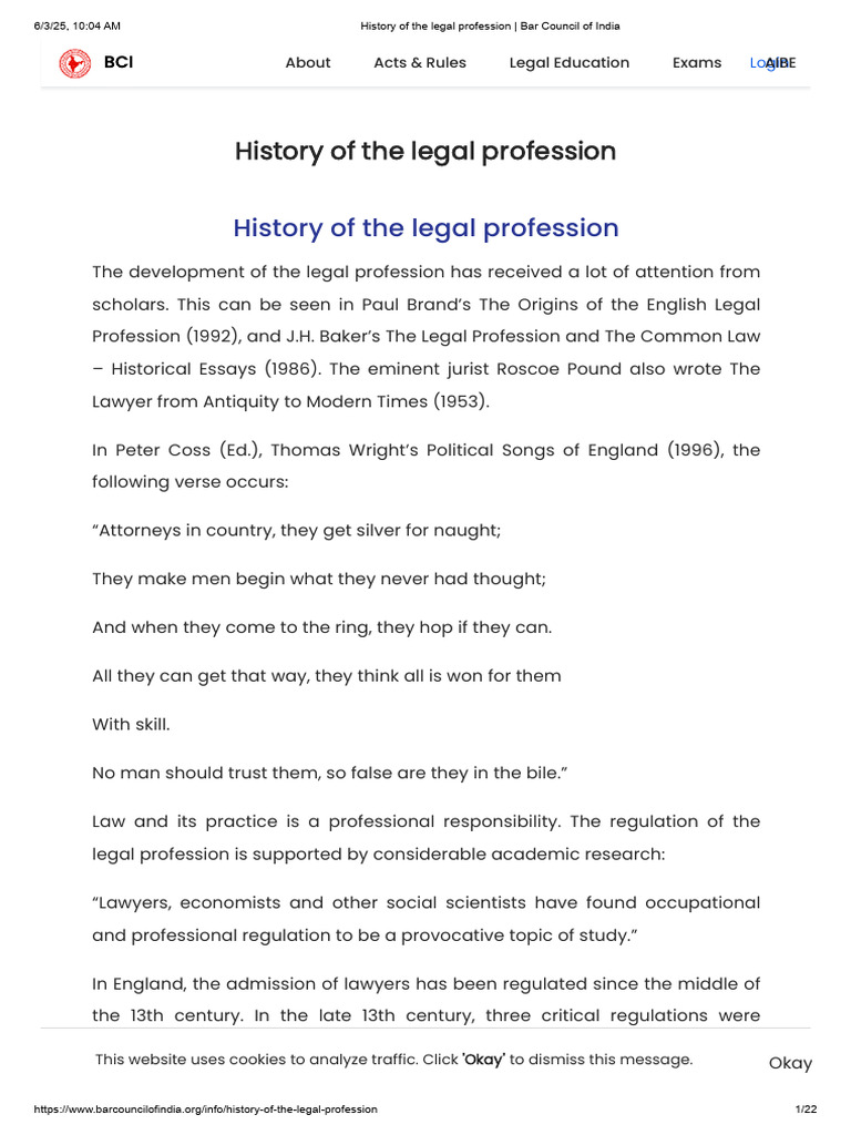 Evolution of the Legal Profession | PDF | Lawyer | Barrister