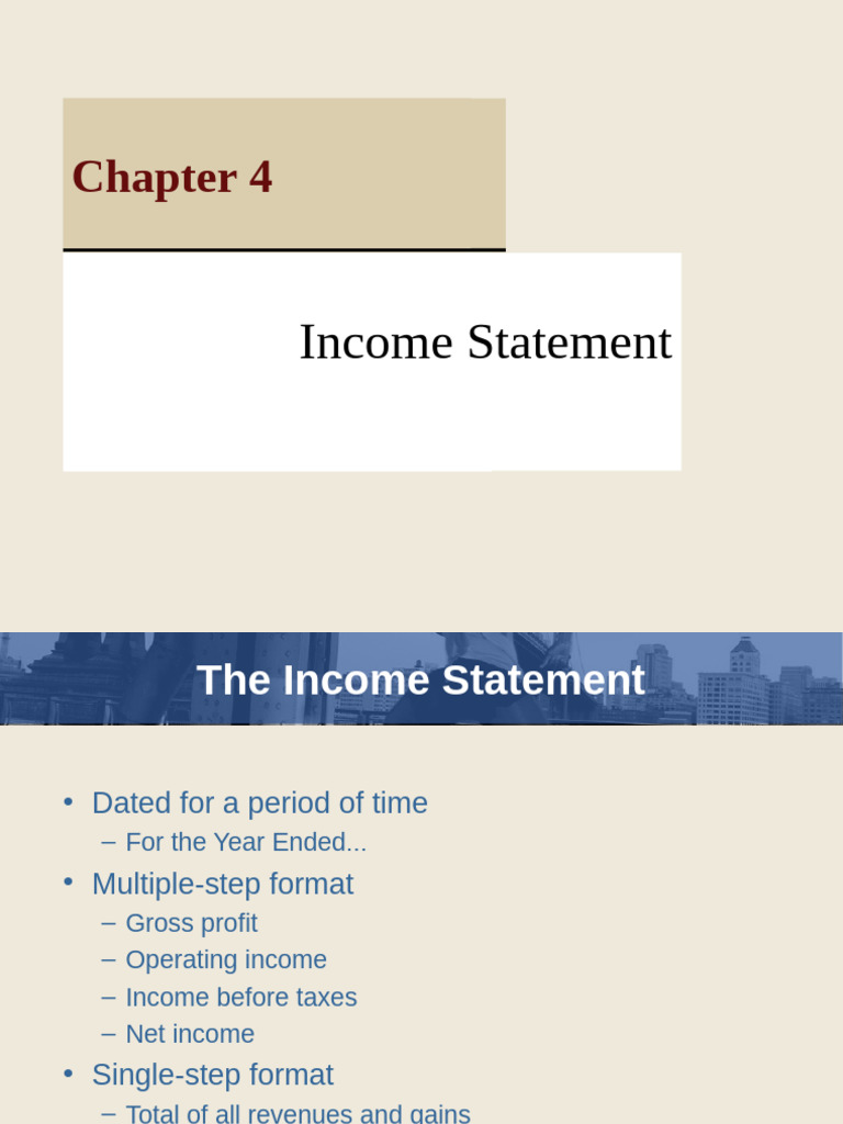 Income Statement Formats Explained | PDF | Income Statement | Income
