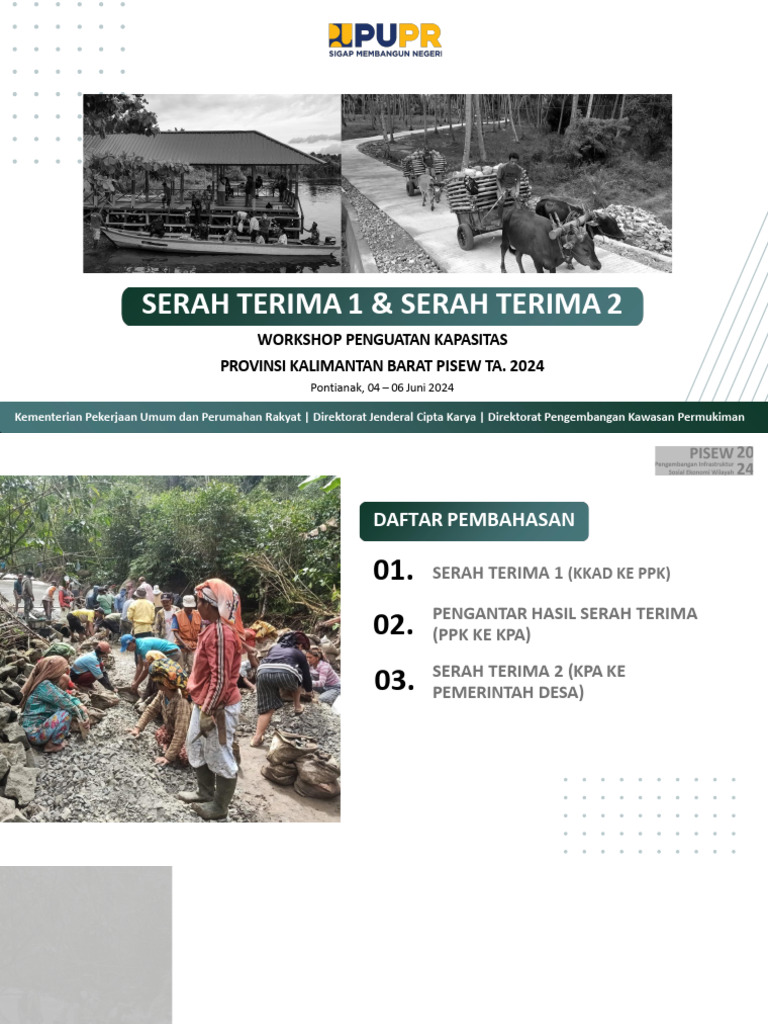 Serah Terima Infrastruktur PISEW 2024 | PDF