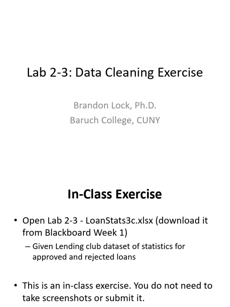 Data Cleaning for LoanStats Analysis | PDF
