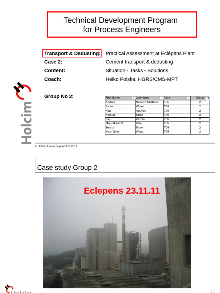 Cement Transport & Dedusting Solutions | PDF | Vacuum Cleaner