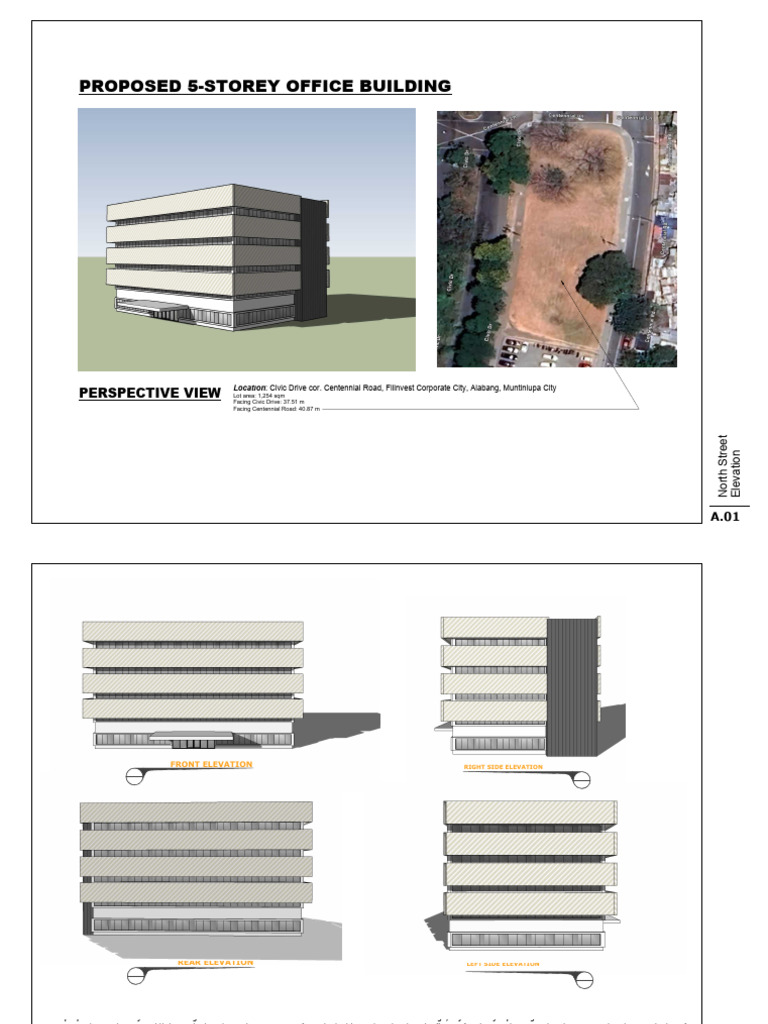 Ce015 Redonga Proposed 5 Story Office Building | PDF