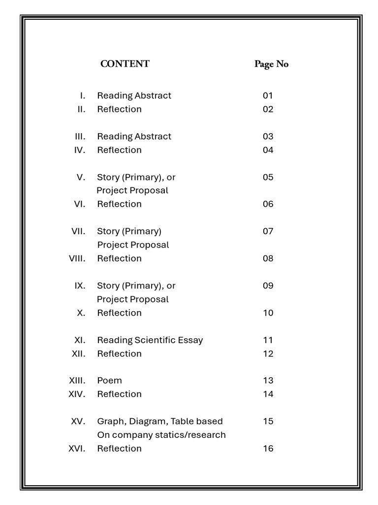 Document Structure and Reflections Guide | PDF