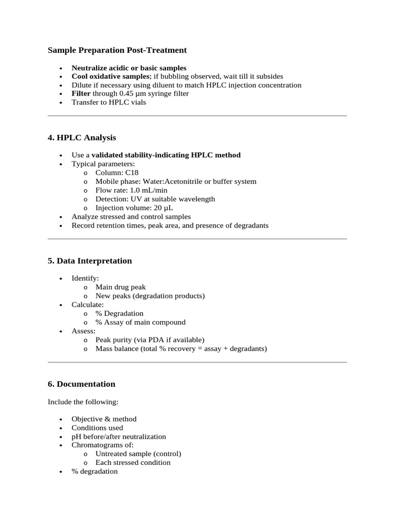 Sample Preparation Post-Treatment | PDF | High Performance Liquid ...