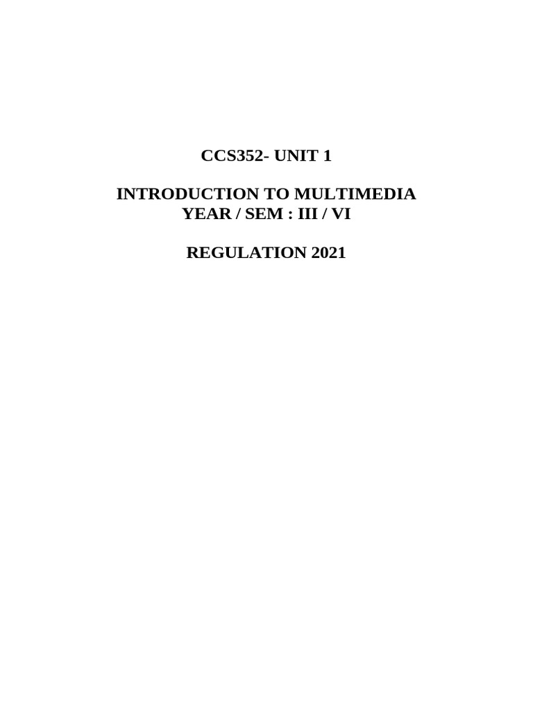 Unit 1 Notes | PDF
