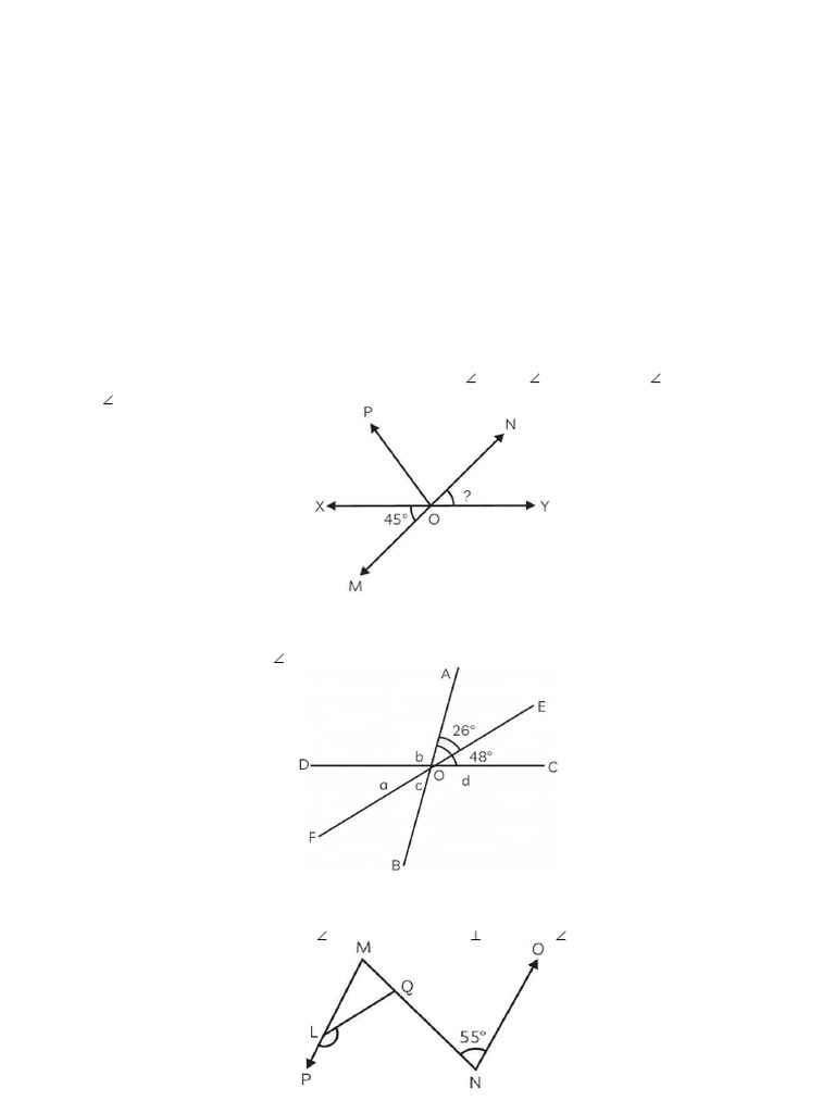 Class 9 Mathematics: Lines and Angles | PDF | Angle | Geometry