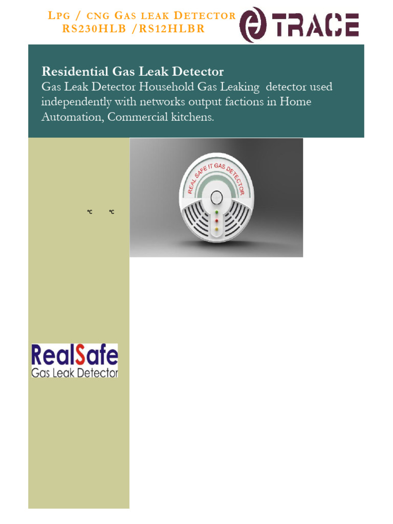 LPG Gas Leak Detector Specifications | PDF