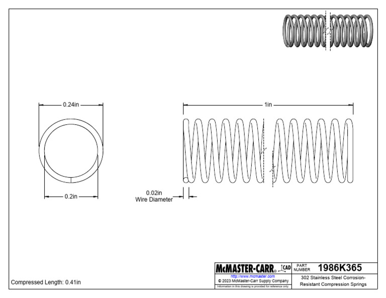McMaster-Carr Compression Springs Info | PDF