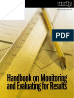 Handbook on Monitoring and Evaluating