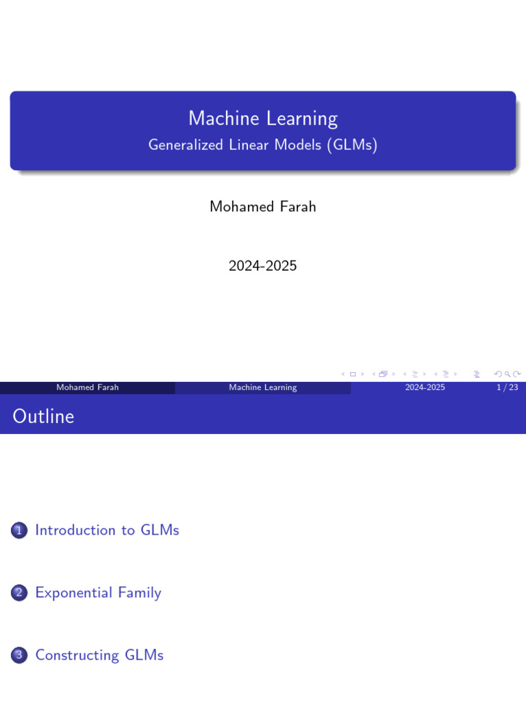Understanding Generalized Linear Models | PDF | Statistical Inference ...