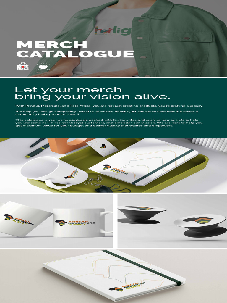 Merch Catalogue: Let Your Merch Bring Your Vision Alive | PDF