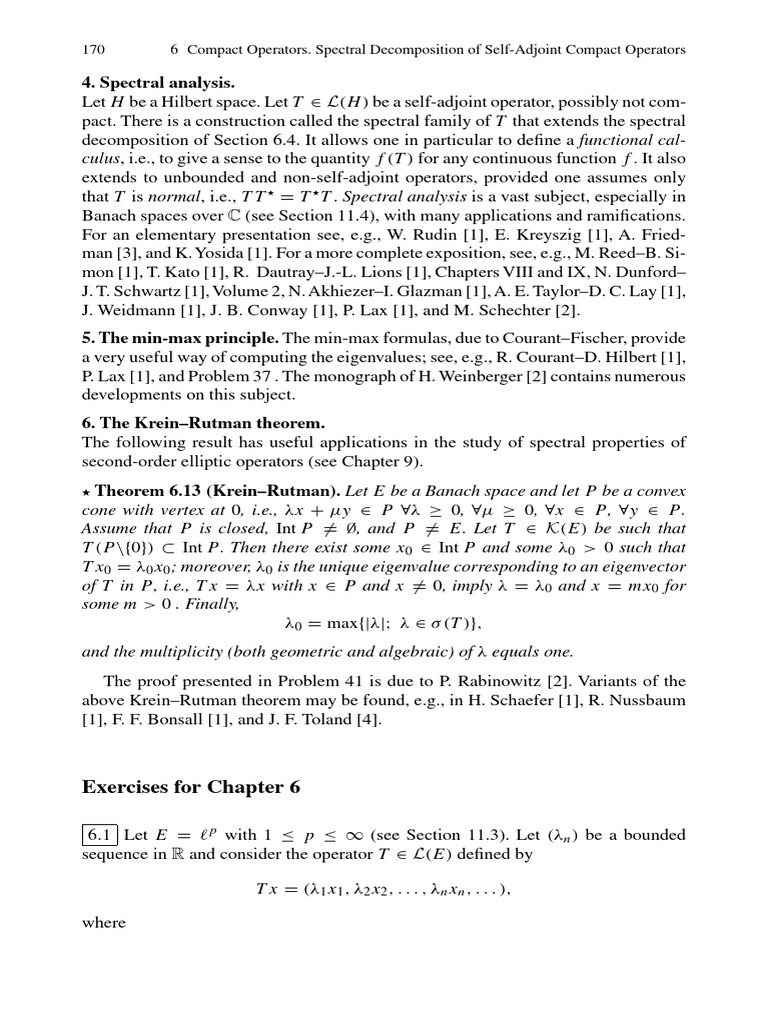 Spectral Analysis of Compact Operators | PDF | Eigenvalues And ...