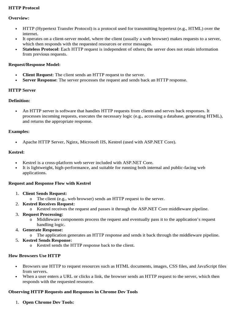 1.2. HTTP Request - Presentation | PDF | Web Server | Internet & Web