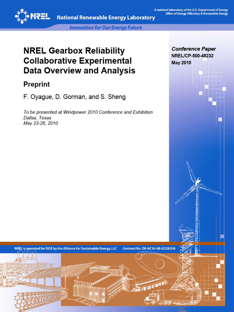 2010_NREL Gearbox Reliability Experimental Data Overview | PDF ...