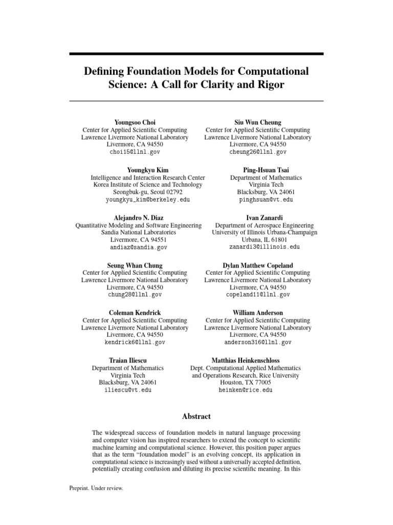 Foundation Models in Computational Science | PDF | Finite Element ...