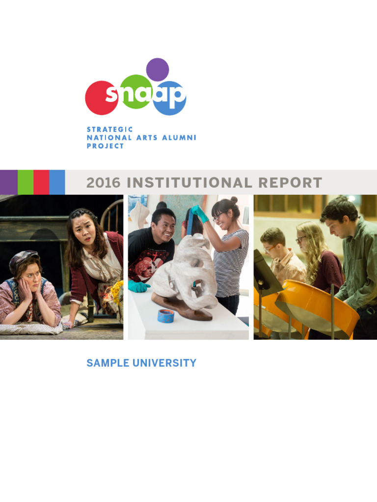 SNAAP 2016 Sample Institutional Report | PDF