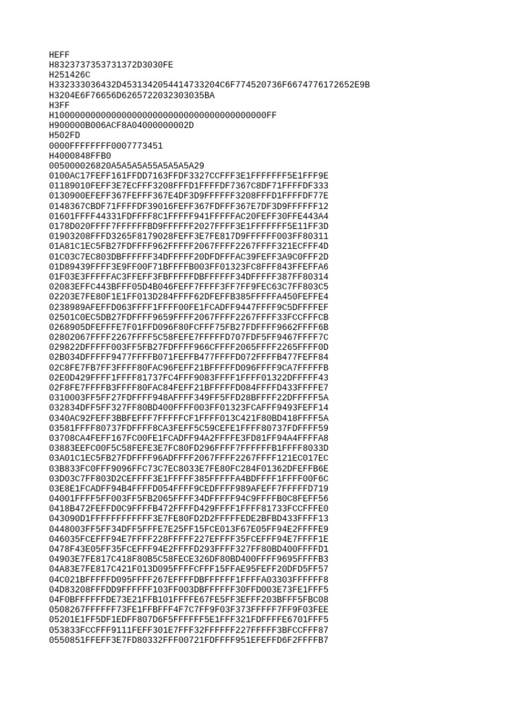 Hexadecimal Data Structure Analysis | PDF
