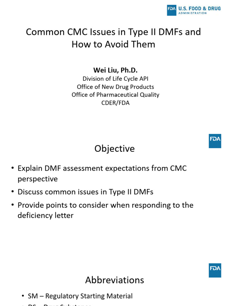Managing Impurities in Type II DMFs | PDF | Food And Drug ...