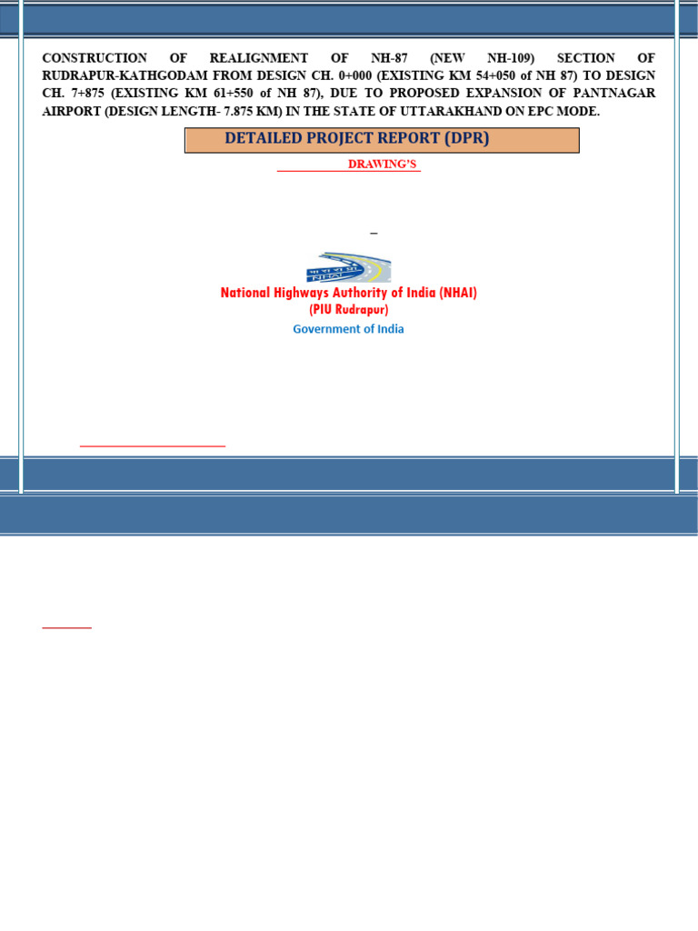 NH-87 Realignment Project Report | PDF | Road Infrastructure | Road ...