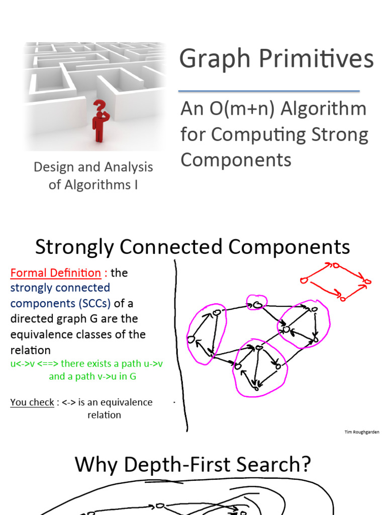 Algorithm for Strongly Connected Components | PDF | Vertex (Graph ...