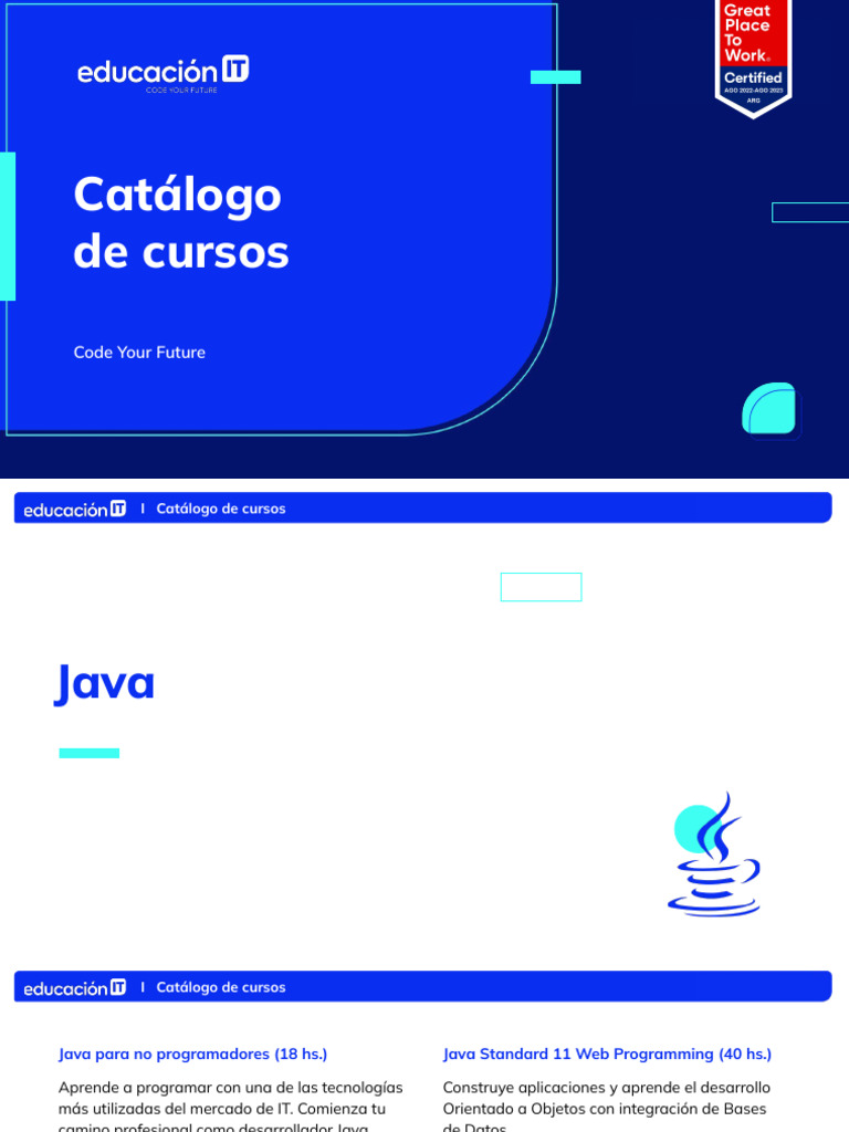 Cursos de Programación y Desarrollo Web | PDF | .NET Framework | Java ...