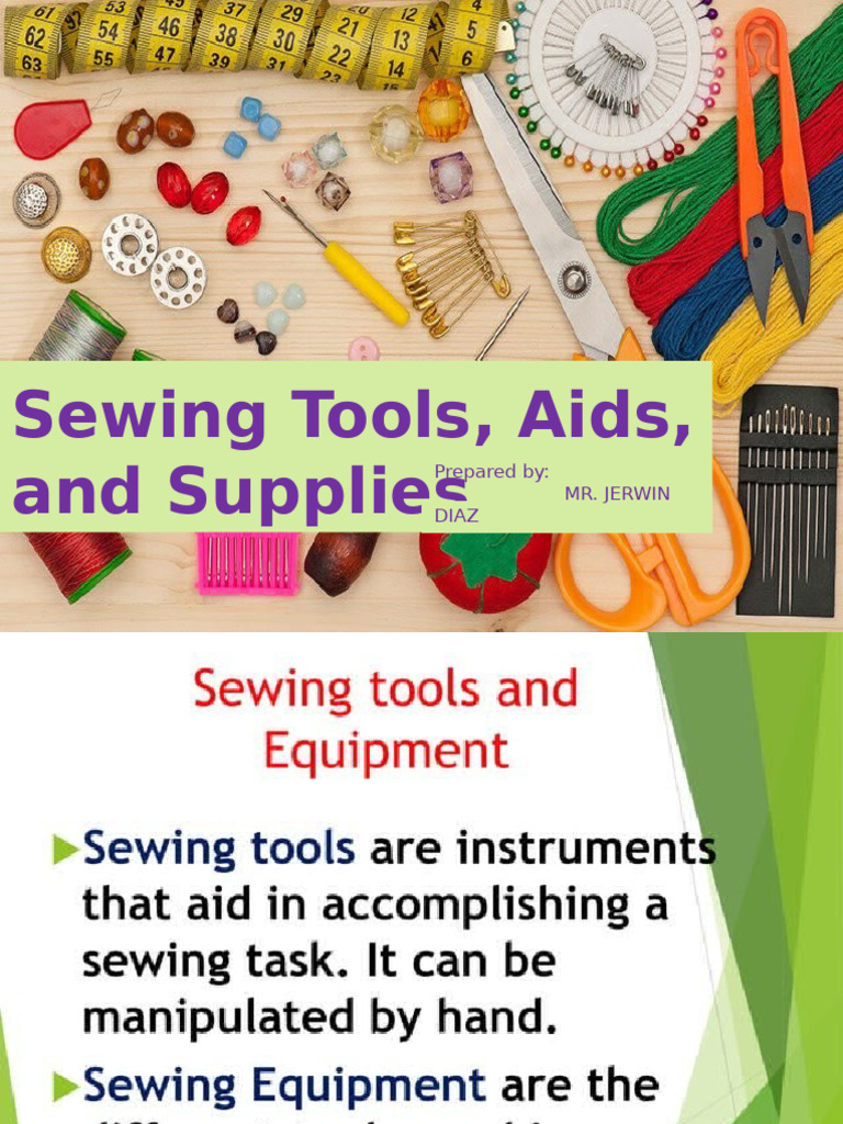 Sewing Tools and Equipment | PDF