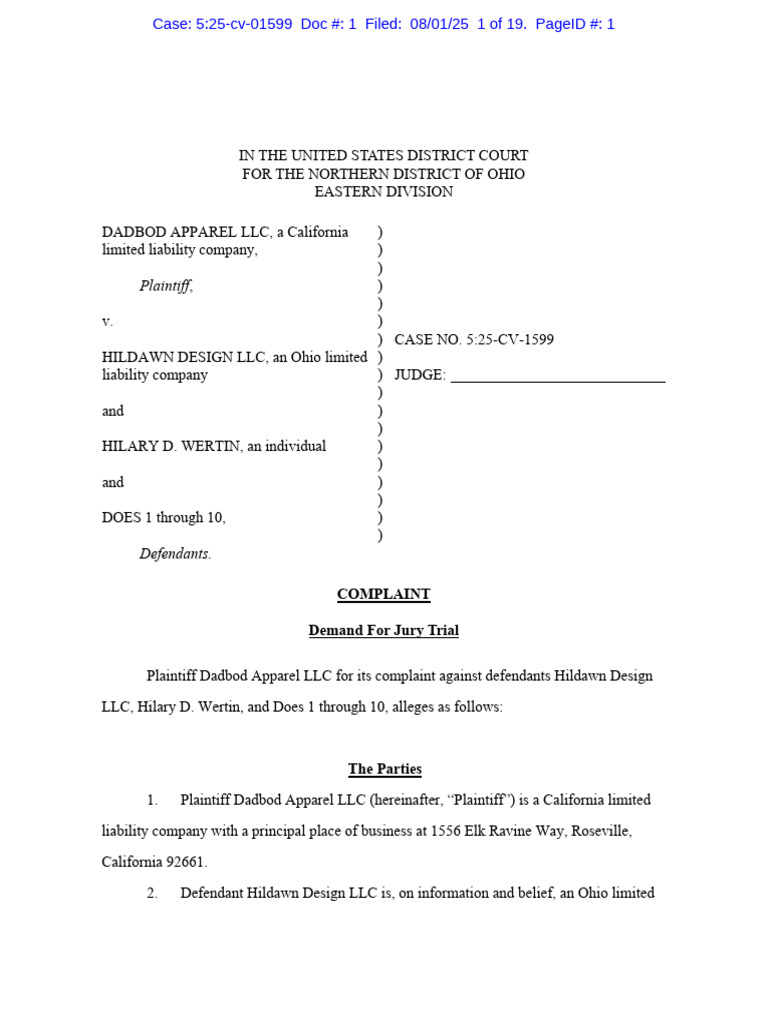 Trademark Dispute Over GIRLDAD Mark | PDF | Legal Remedy | Damages