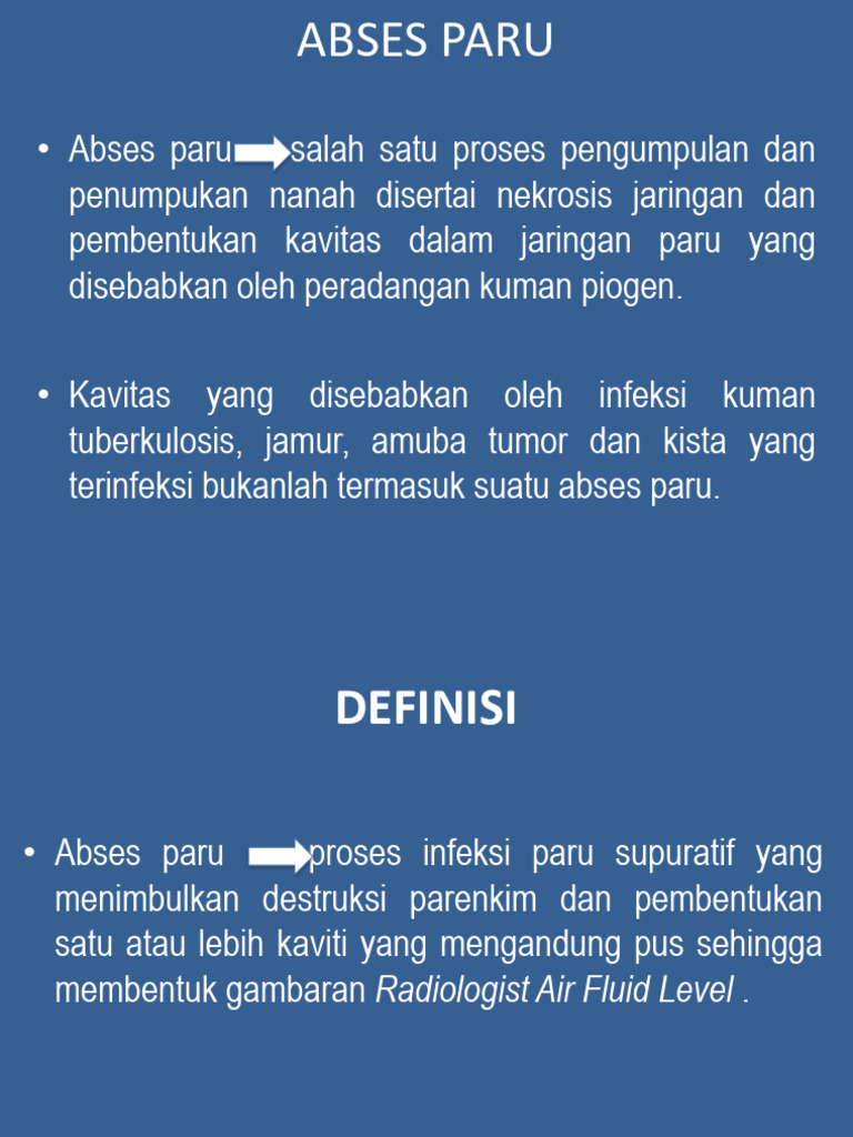 Penyebab dan Gejala Abses Paru | PDF