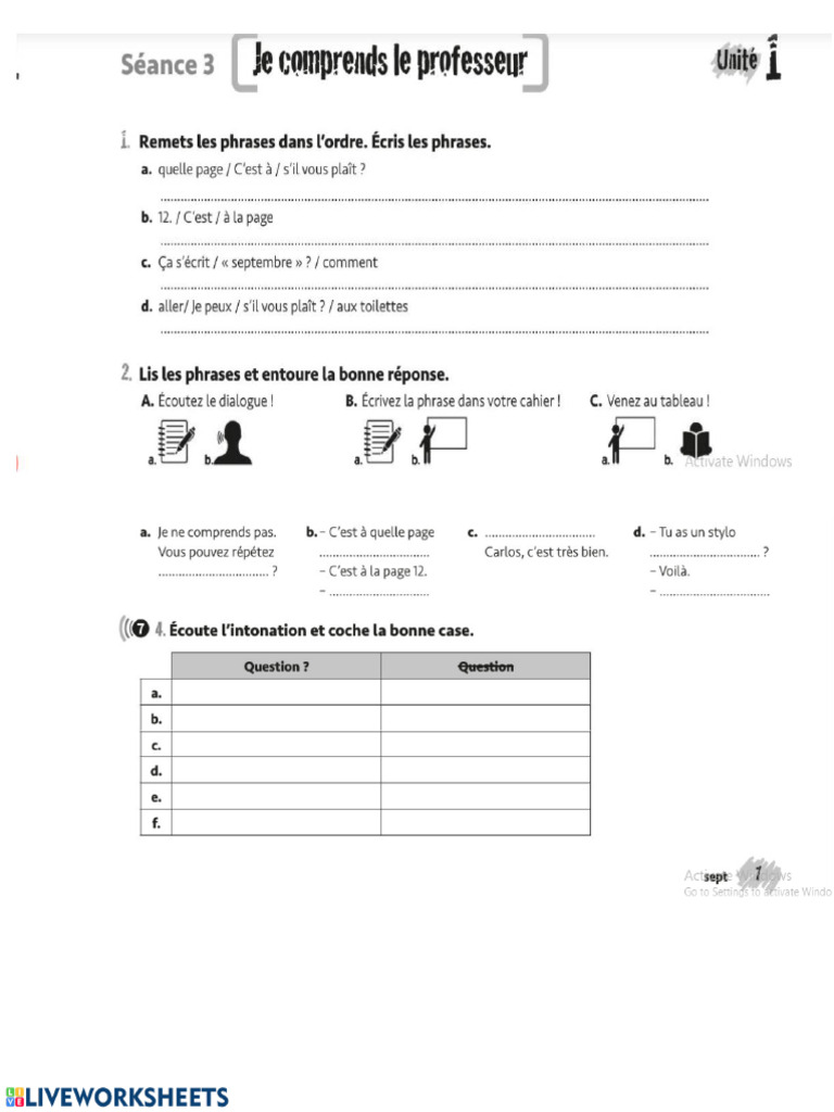 En classe de francais pdf