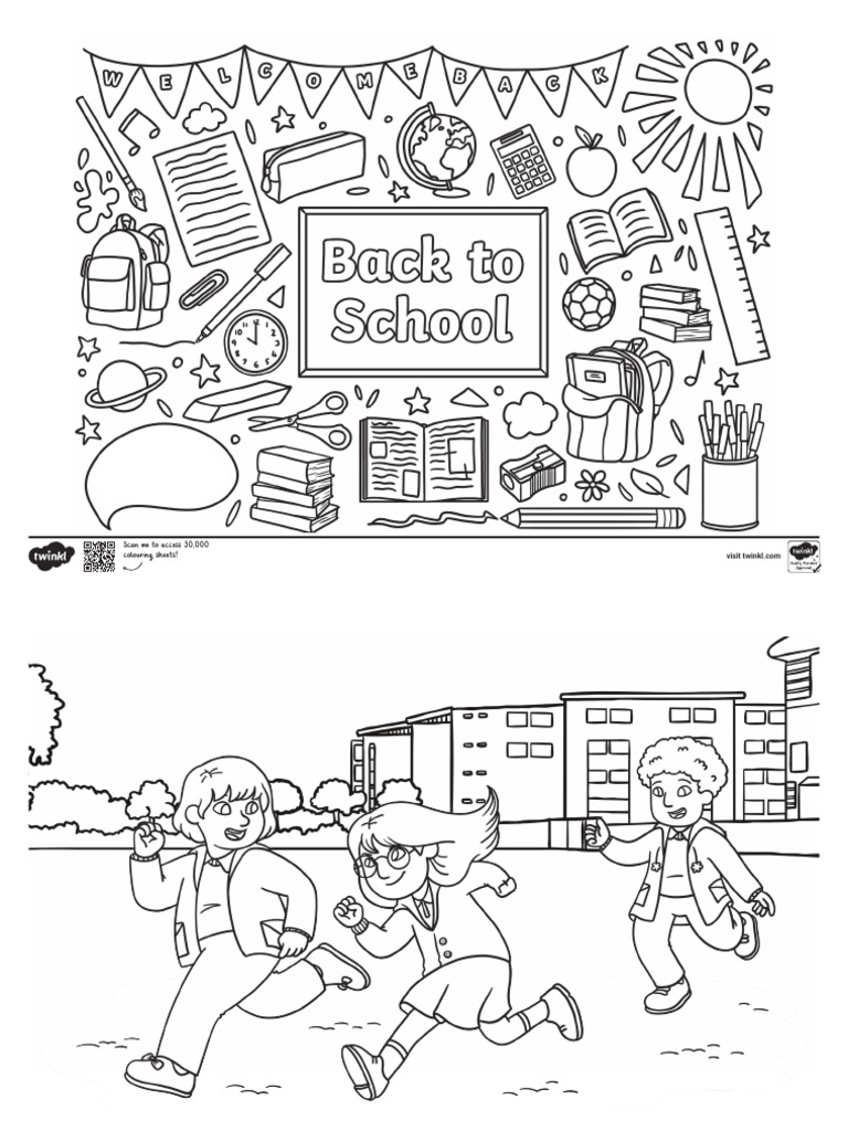 T TP 5492 Back To School Colouring Pages - Ver - 2 | PDF