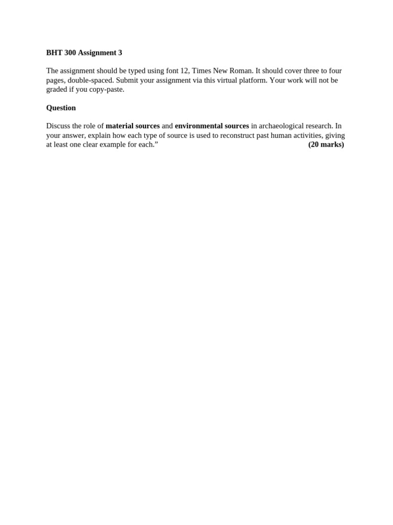 Archaeological Research: Material vs. Environmental Sources | PDF